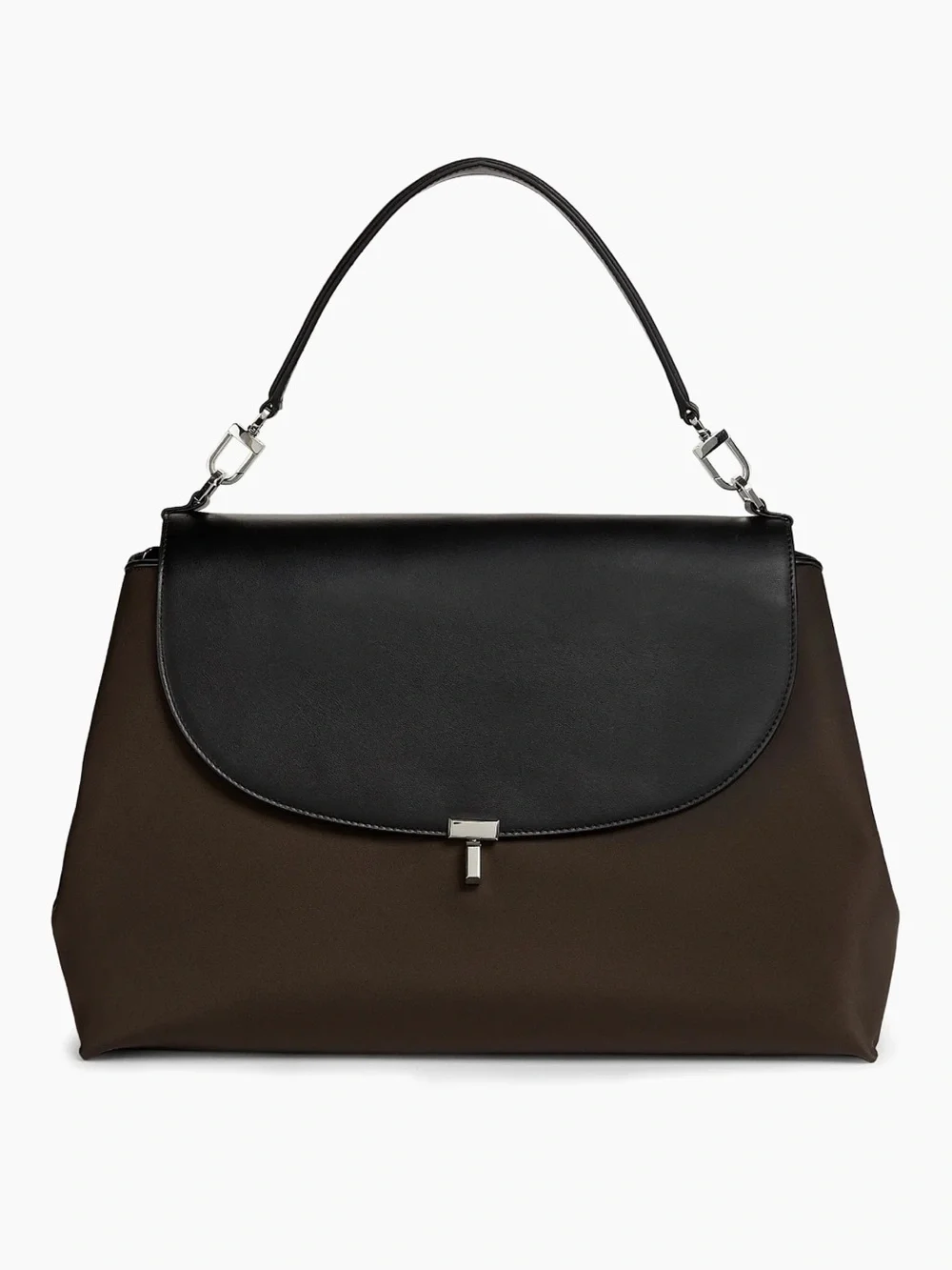 Toteme T-Lock Nylon and Leather Satchel